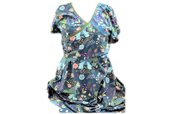 Moon Gazing Hares Juice Ruche Skater Dress Bodice